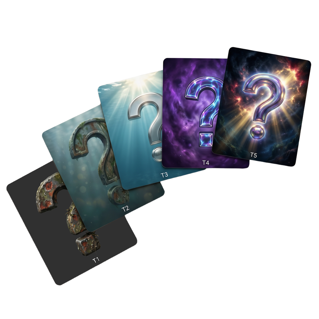Card tiers visual